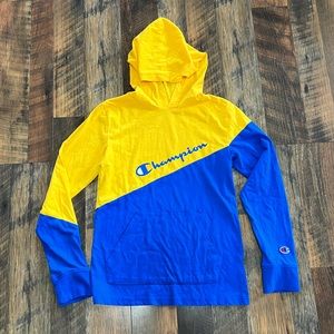 New Champion Long Sleeve Hooded Shirt